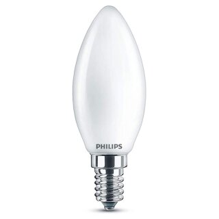 Philips LED Leuchtmittel Kerzenform 6,5W = 60W E14 matt 806lm Neutralweiß 4000K