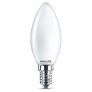 Philips LED Leuchtmittel Kerzenform 6,5W = 60W E14 matt...