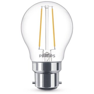 Philips LED Filament Leuchtmittel Tropfen 5W = 40W B22 klar 470lm warmweiß 2700K DIMMBAR