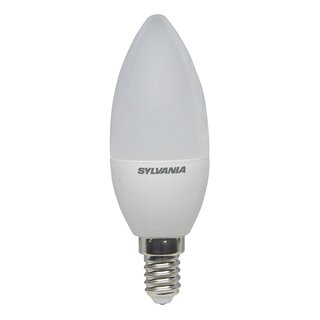 Sylvania LED Leuchtmittel Kerzenform 5W = 40W E14 matt 470lm warmweiß 2700K 180°