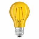 Osram LED Filament Leuchtmittel Decor farbig A60 2W = 15W E27 Gelb transparent FS