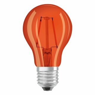 Osram LED Filament Leuchtmittel Decor farbig A60 2W = 15W E27 Orange transparent FS