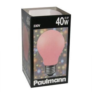 Paulmann Glühbirne 40W Softone Rot 40 Watt E27 Glühlampe Glühbirnen Glühlampen 400.49