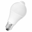 Osram LED Leuchtmittel Birne Classic A60 Motion Sensor 9W = 60W E27 matt 806lm warmweiß 2700K Bewegungsmelder