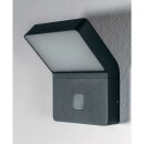 Ledvance LED Außenwandleuchte Endura Style Wall Wide Dunkelgrau IP44 12W 750lm warmweiß 3000K mit Sensor