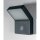 Ledvance LED Außenwandleuchte Endura Style Wall Wide Dunkelgrau IP44 12W 750lm warmweiß 3000K mit Sensor