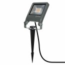 Ledvance LED Fluter Endura Garden Flood Dunkelgrau IP65 20W 1700lm Warmweiß 3000K + Erdspieß