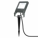 Ledvance LED Fluter Endura Garden Flood Dunkelgrau IP65 20W 1700lm Warmweiß 3000K + Erdspieß