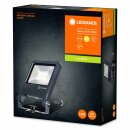 Ledvance LED Fluter Endura Garden Flood Dunkelgrau IP65 20W 1700lm Warmweiß 3000K + Erdspieß