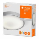 Ledvance LED Wand- & Deckenleuchte Silber rund Ø31cm 17W 1000lm 2700K-6500K CCT Dimmbar mit Fernbedienung