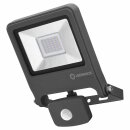 Ledvance LED Fluter Endura Dunkelgrau IP44 30W 2700lm Warmweiß 3000K Bewegungssensor