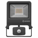 Ledvance LED Fluter Endura Dunkelgrau IP44 30W 2700lm Warmweiß 3000K Bewegungssensor