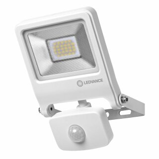 Ledvance LED Fluter Außenstrahler Endura Flood Weiß IP44 20W 1700lm warmweiß 3000K mit Sensor