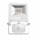 Ledvance LED Fluter Außenstrahler Endura Flood Weiß IP44 20W 1700lm warmweiß 3000K mit Sensor