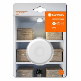 Ledvance DOT-it Touch High White mobiles Licht Akku USB 0,45W 30lm Neutralweiß 4000K dimmbar