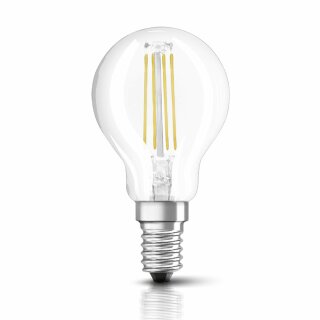 Osram LED Filament Leuchtmittel Tropfen 5W = 40W E14 klar 470lm FS 840 Neutralweiß 4000K DIMMBAR
