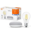 Ledvance Google Home Mini Smart Home Starter Kit Kreideweiß LED Filament dimmbar Bluetooth