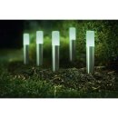 5 x Ledvance LED Smart+ Mini Gartenleuchte Erdspieß Edelstahl IP65 3,8W 220lm RBGW Warmweiß 3000K Dimmbar App Google Alexa WiFi