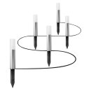 5 x Ledvance LED Smart+ Mini Gartenleuchte Erdspieß Edelstahl IP65 3,8W 220lm RBGW Warmweiß 3000K Dimmbar App Google Alexa WiFi