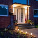 5 x Ledvance LED Smart+ Mini Gartenleuchte Erdspieß Edelstahl IP65 3,8W 220lm RBGW Warmweiß 3000K Dimmbar App Google Alexa WiFi