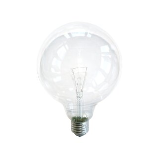 Globe Glühbirne 25W E27 KLAR G120 125mm Globelampe 25 Watt Glühlampe Glühbirnen Glühlampen