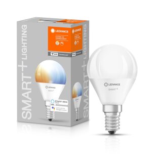 Ledvance LED Smart+ Tropfen 5W = 40W E14 matt 470lm Tunable White 2700K-6500K Dimmbar App Google Alexa WiFi