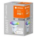 Ledvance LED Smart+ Glas Reflektor 4,9W = 50W GU10 350lm RGBW 2700K-6500K 45° Dimmbar App Google Alexa WiFi