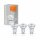 3 x Ledvance LED Smart+ Glas Reflektor 4,9W = 50W GU10 350lm warmweiß 2700K 45° Dimmbar App Google Alexa WiFi