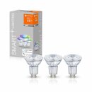 3 x Ledvance LED Smart+ Glas Reflektor 4,9W = 50W GU10 350lm RGBW 2700K-6500K Dimmbar App Google Alexa WiFi