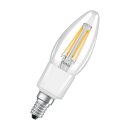 Ledvance LED Filament Smart+ Kerze 4W = 40W E14 klar 470lm warmweiß 2700K Dimmbar App Google Alexa Apple HomeKit Bluetooth