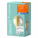 Ledvance LED Filament Smart+ Birne 6W = 44W E27 Rauchglas 540lm warmweiß 2700K Dimmbar App Google Alexa Apple HomeKit Bluetooth