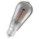Ledvance LED Filament Smart+ Edison ST64 6W = 44W E27 Rauchglas 540lm warmweiß 2700K Dimmbar App Google Alexa Bluetooth