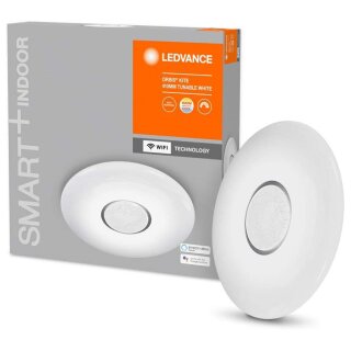 Ledvance LED Smart+ Wand- und Deckenleuchte Orbis Kite Weiß Ø41cm 24W 2500lm CCT 3000K-6500K Dimmbar App Google Alexa WiFi