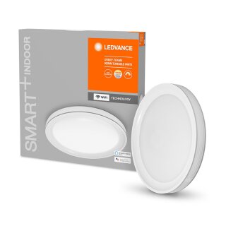 Ledvance LED Smart+ Deckenleuchte Orbis Frame Weiß Ø49,5cm 34W 3200lm CCT 3000-6500K Dimmbar App Google Alexa WiFi