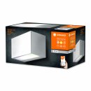 Ledvance Smart+ Außenwandleuchte Brick Edelstahl IP44 14W 1350lm RGBW 3000K Dimmbar App Google Alexa WiFi