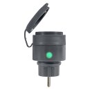 Ledvance Smart+ Plug Steckdose für außen IP44 schaltbar kompakt Anthrazit App Google Alexa WiFi