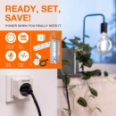 Ledvance Smart+ Plug Steckdose für außen IP44 schaltbar kompakt Anthrazit App Google Alexa WiFi