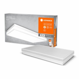 Ledvance LED Smart+ Deckenleuchte Orbis Magnet Weiß 60x30cm 42W 4400lm 3000K-6500K Dimmbar App Google Alexa WiFi