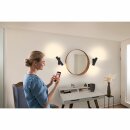 Ledvance Smart+ Wandleuchte Orbis Wall Cross Schwarz 12W 1200lm 3000K-6500K Dimmbar App Google Alexa WiFi
