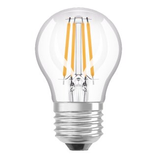 Osram LED Filament Leuchtmittel Tropfen 6W = 60W E27 klar 806lm 827 warmweiß 2700K