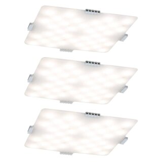 Paulmann Function MaxLED Softpad Basisset Silber 3 x 3,3W 288lm warmweiß 2700K 230/24V mit Sensor