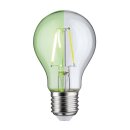 Paulmann LED Filament Leuchtmittel Birnenform 1,1W E27 klar 170lm Grün