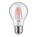 Paulmann LED Filament Leuchtmittel Birnenform 1,3W E27 klar 40lm Rot