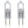 2 x Philips Halogen Leuchtmittel Stiftsockellampe 7W = 10W G4 klar 12V 86lm warmweiß 2750K dimmbar