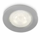 Philips LED Einbaustrahler Sceptrum rund Grau IP20 3W...