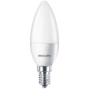2 x Philips LED Leuchtmittel Kerze 5,5W = 40W E14 matt 470lm warmweiß 2700K