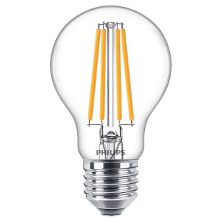 Philips LED Filament Birnenform A60 10,5W = 100W E27 klar 1521lm warmweiß 2700K