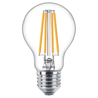 Philips LED Filament Birnenform A60 10,5W = 100W E27 klar 1521lm warmweiß 2700K