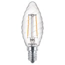 Philips LED Filament Leuchtmittel Kerze 2W = 25W E14 klar gedreht 250lm warmweiß 2700K