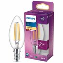 Philips LED Filament Leuchtmittel Kerzenform 6,5W = 60W...